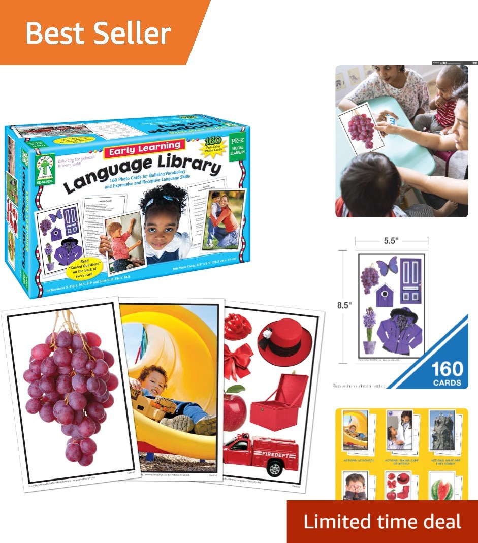 Complete Toddler Vocabulary Set: 160 Flash Cards with Resource Guide for Ages 3+