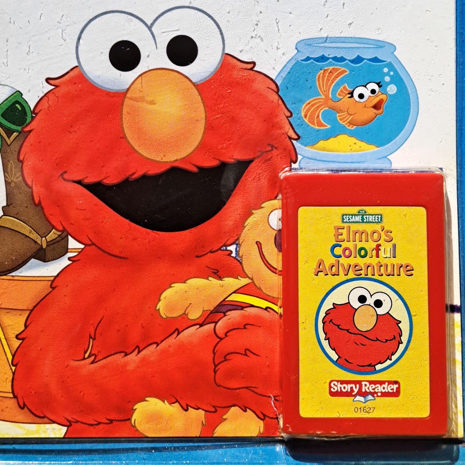 Sesame Street Elmo’s Colorful Adventure Story Reader Book & Cartridge Sealed NOS