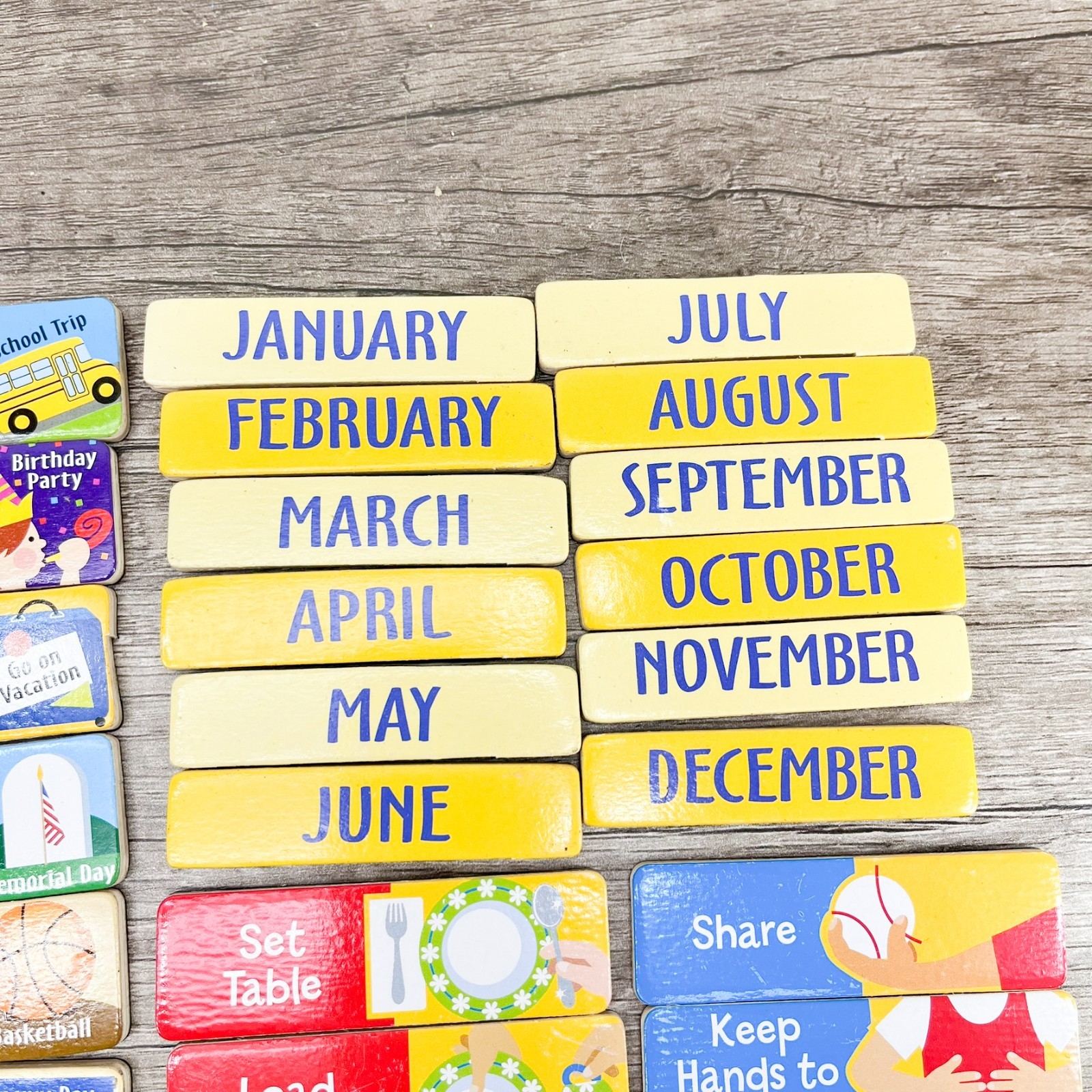 90+ CALENDAR MAGNETS seasons holidays weather magnetic refrigerator kids chores