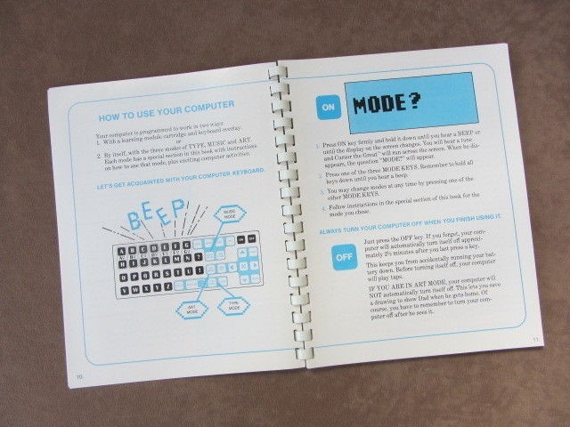 Vintage Childrens Discovery System Activity Book Manual Computer Learning Mattel