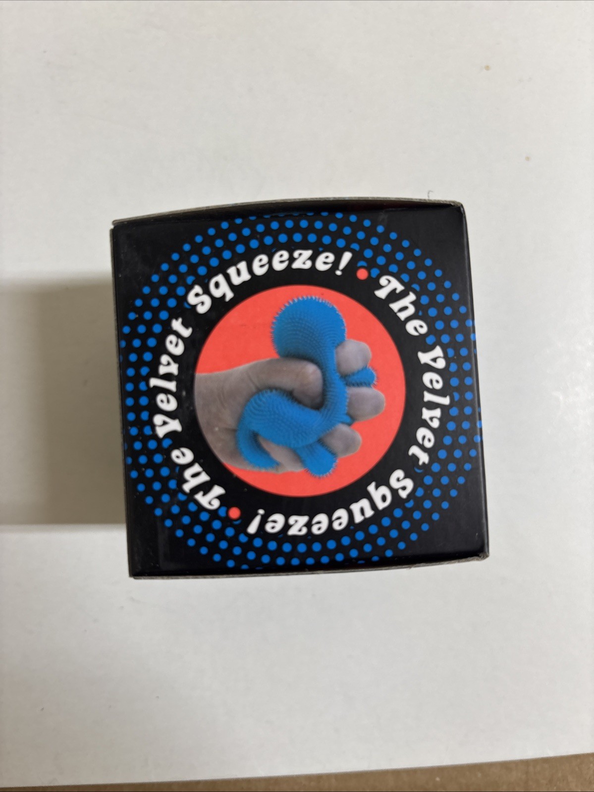 BLUE Needoh FUZZ BALL Flower Power Nee Doh Squish Stress Ball NEE-DOH Fuzzball