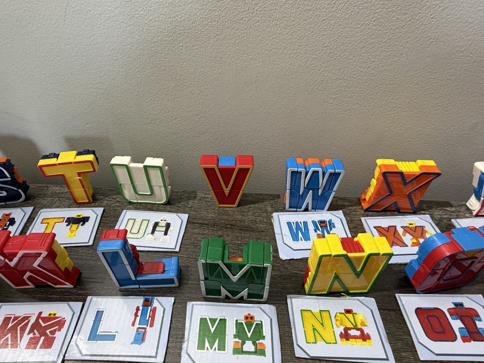 All 26 Alpha-Bots Transforming Letters Alphabet – with picture for each one