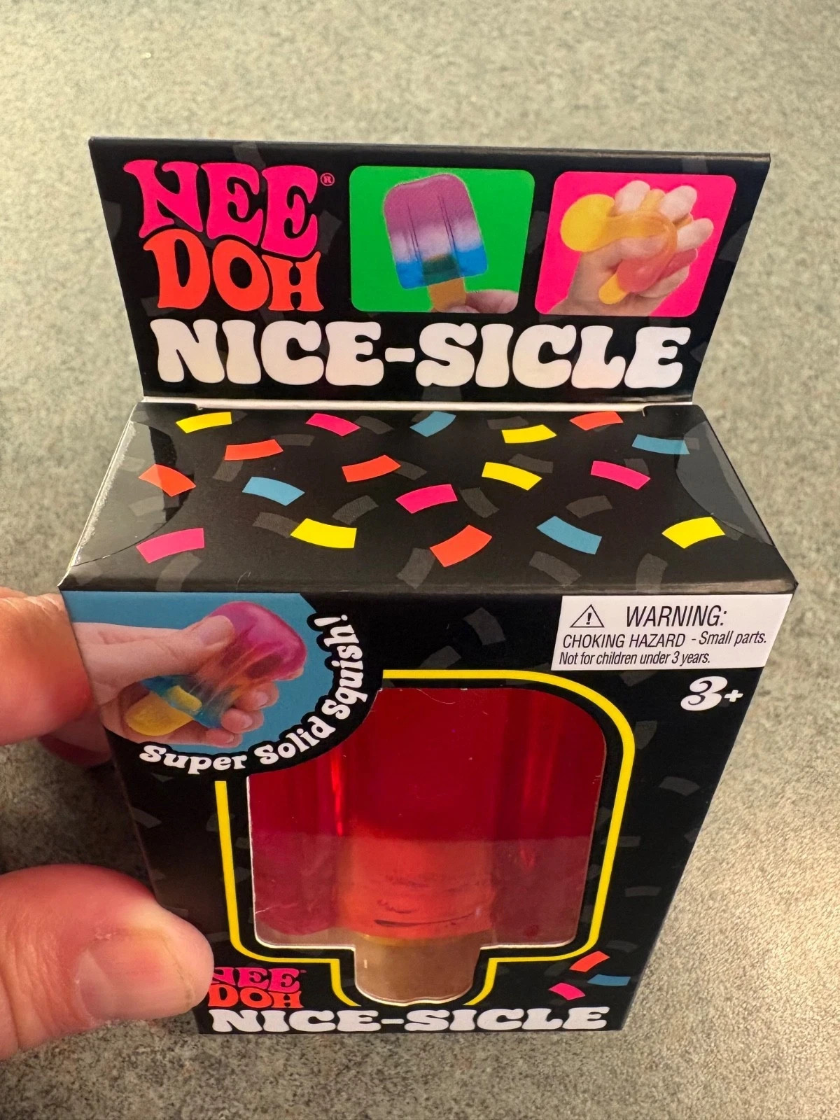AUTHENTIC Nee Doh Nice-Sicle Popsicle Pink/Orange Brand New Unopened US SELLER