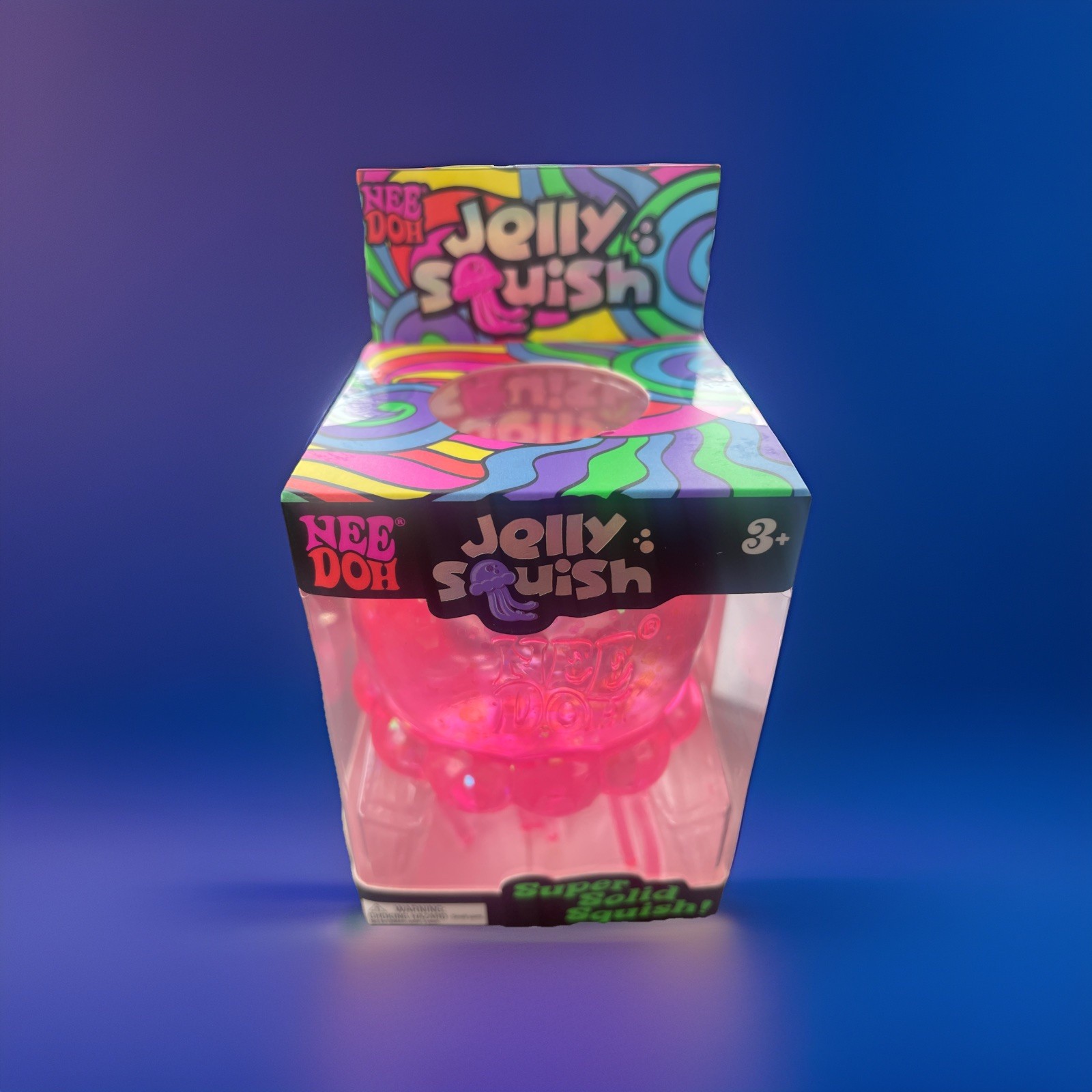 NeeDoh JellySquish Jellyfish *Authentic* Brand New Sealed-Pink