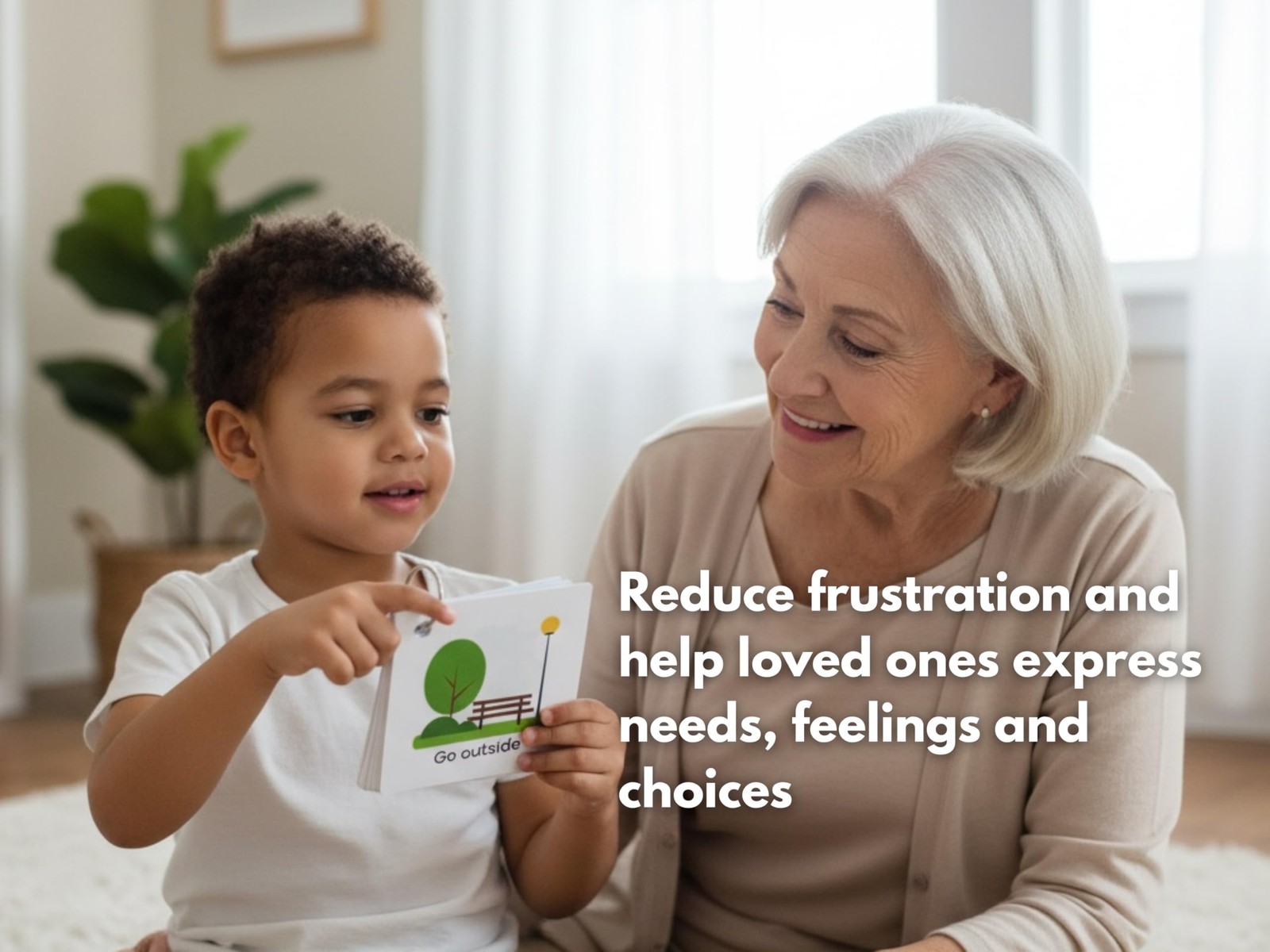 Plastic Communication Cards for Non Verbal Children and Adults with Autism, S…