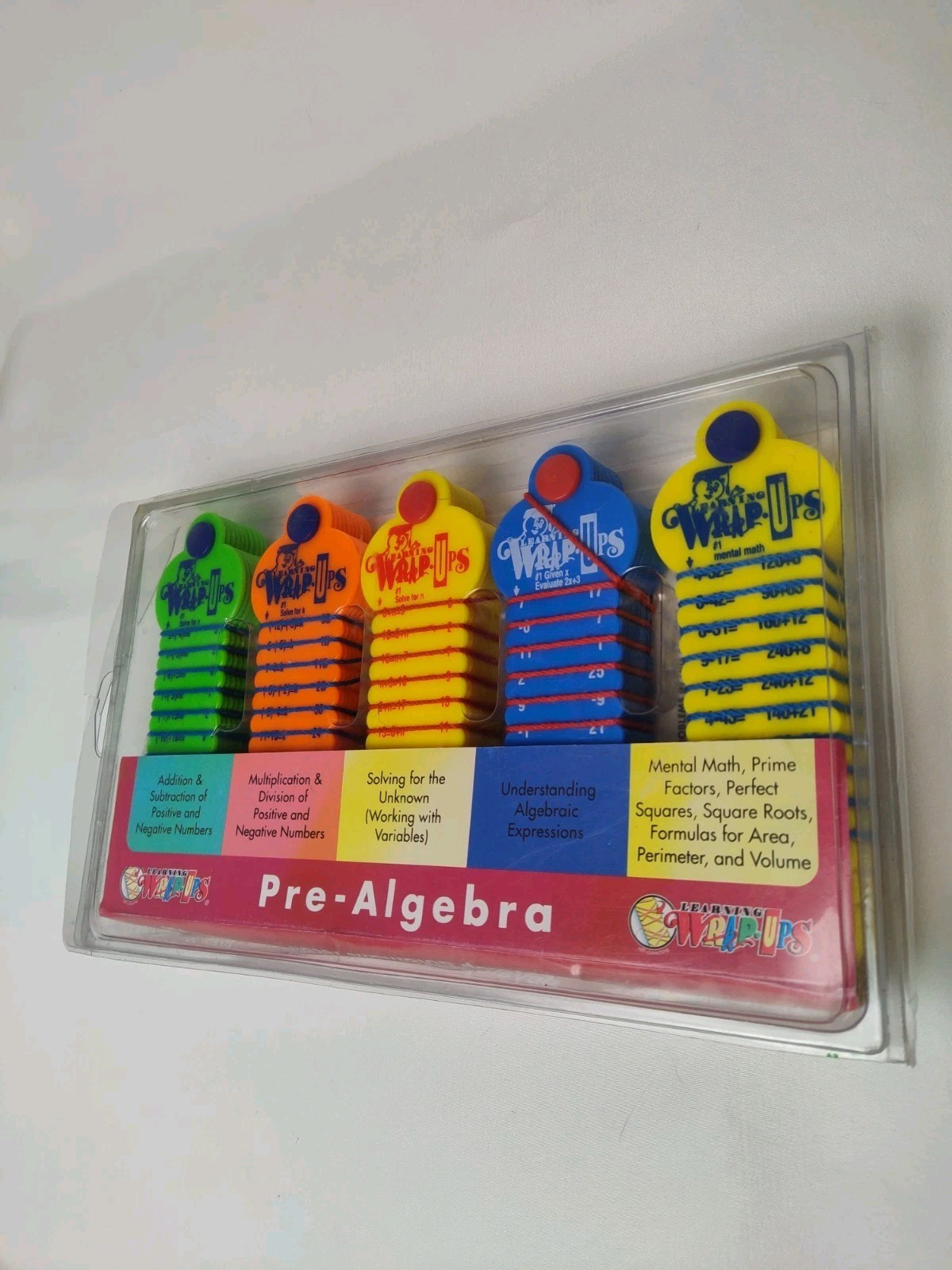 WRAP-UPS Pre-Algebra Intro Kit Set of 5 Math Learning School Hands-on Practice