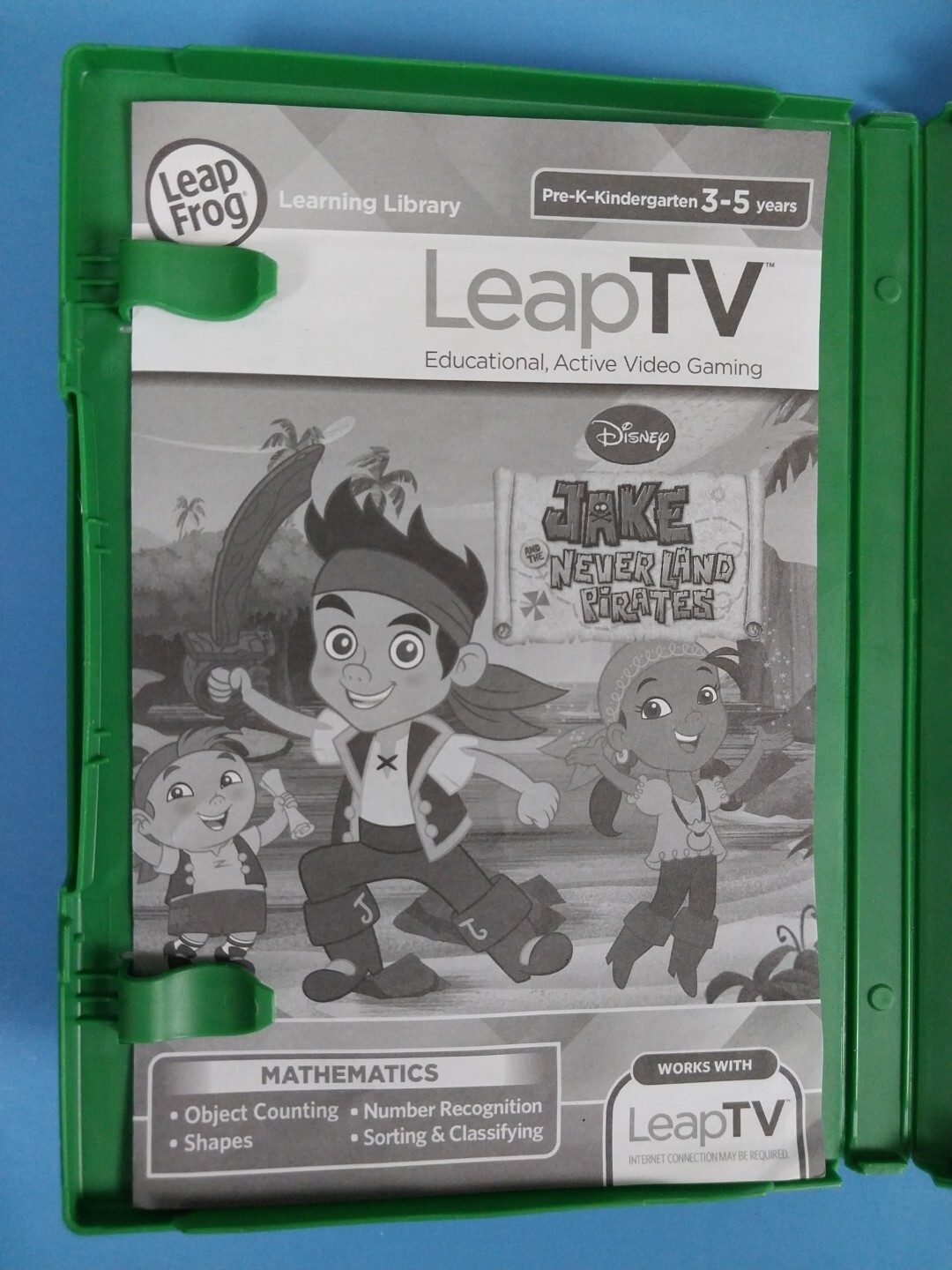 Leap Frog Leap TV “Jake and the Neverland Pirates” Educational Game Ages 3-5 New