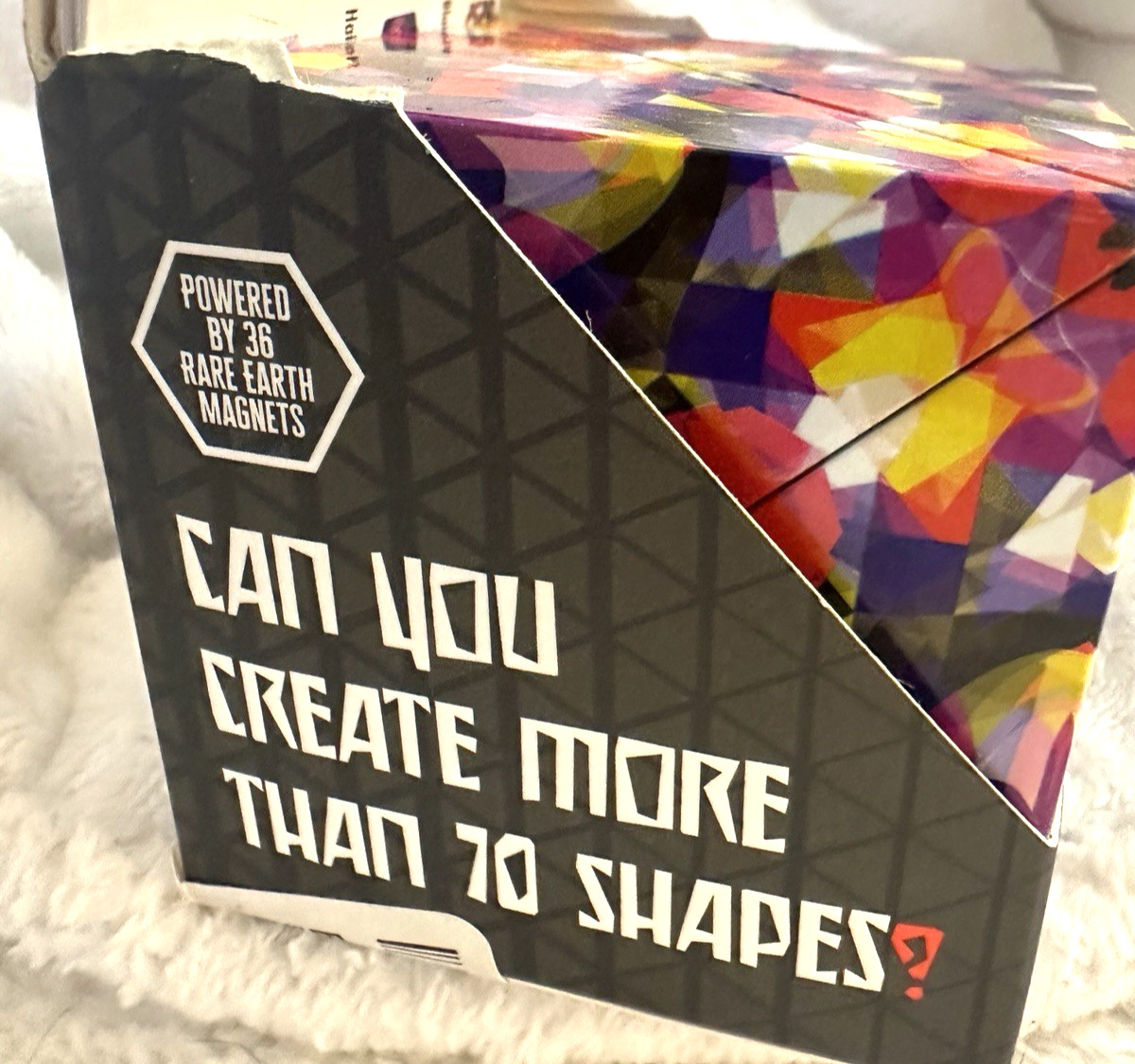 Fun In Motion Toys Shashibo fidget cube “Confetti” Create 70+ Shapes. NIB