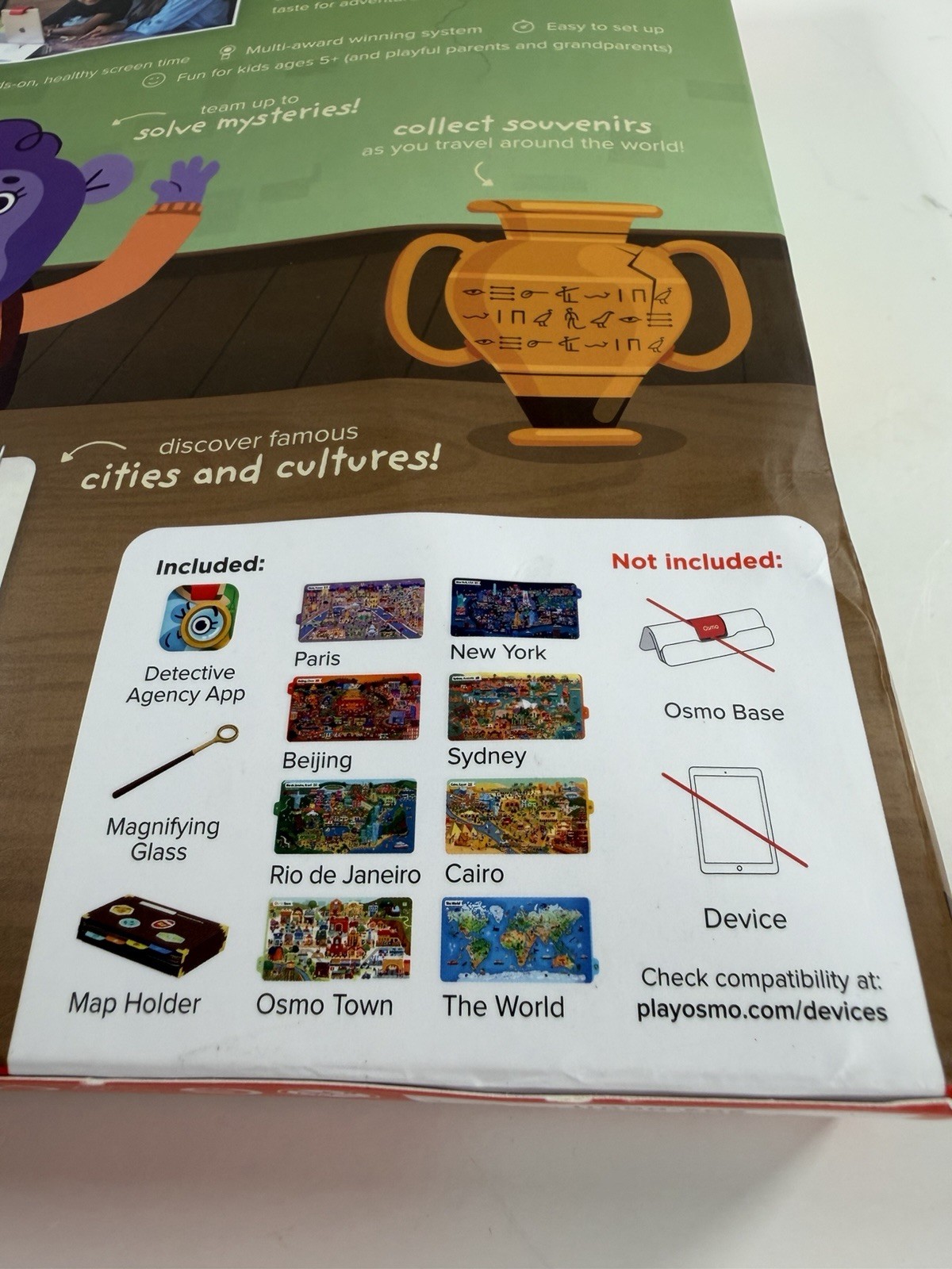 Osmo Detective Agency Search & Find Mystery Game Explores The World Complete EUC