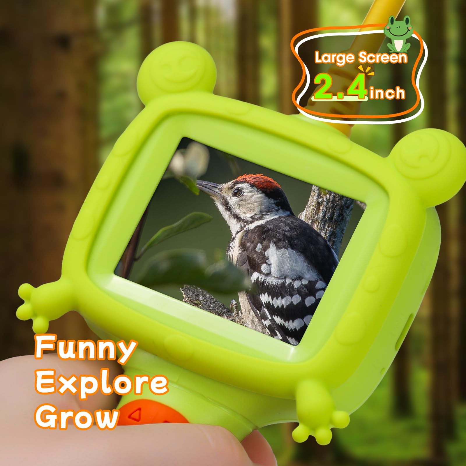 BESTISAN Kids Borescope Camera Toy with Light – STEM Science Green