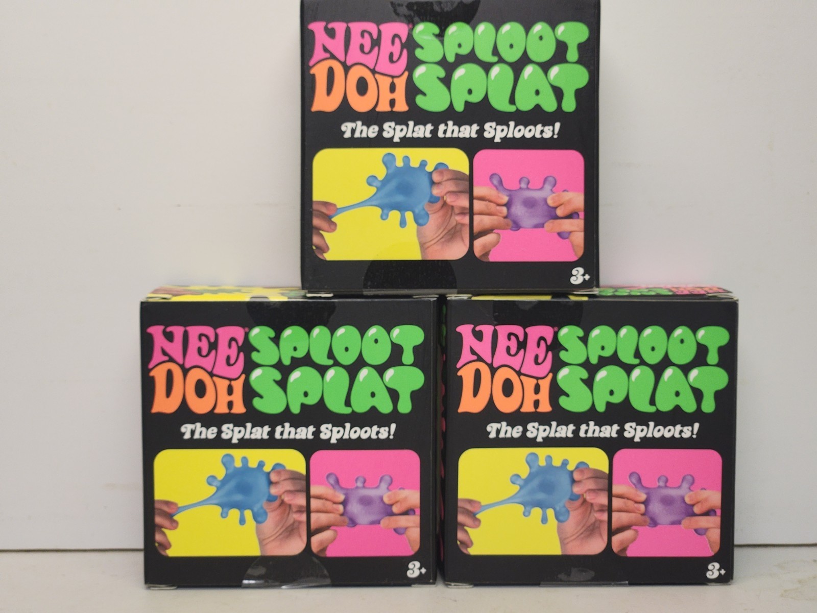 NeeDoh Sploot Splat All Three Colors Green,Pink,& Blue (FREE SHIPPING)