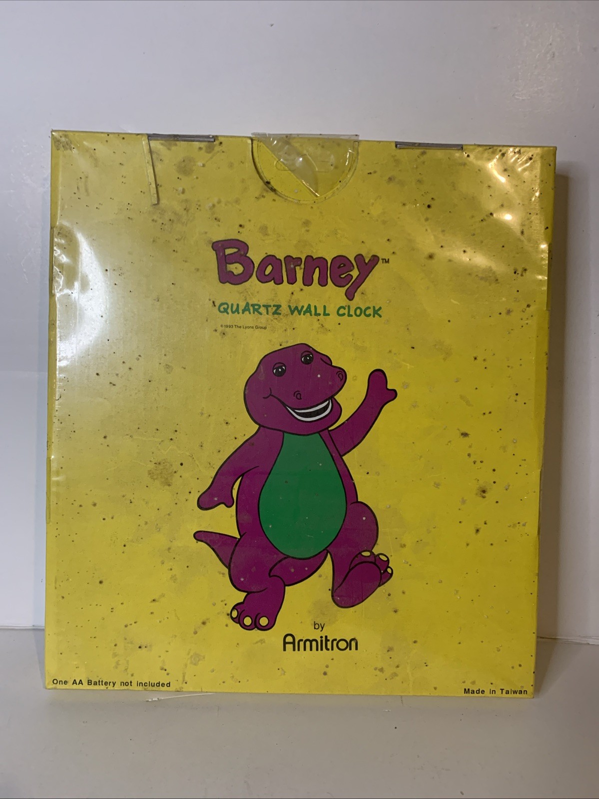 Barney Vintage 1993 Wall Clock Backyard Gang Teach Me Time With Baby Bop Sealed