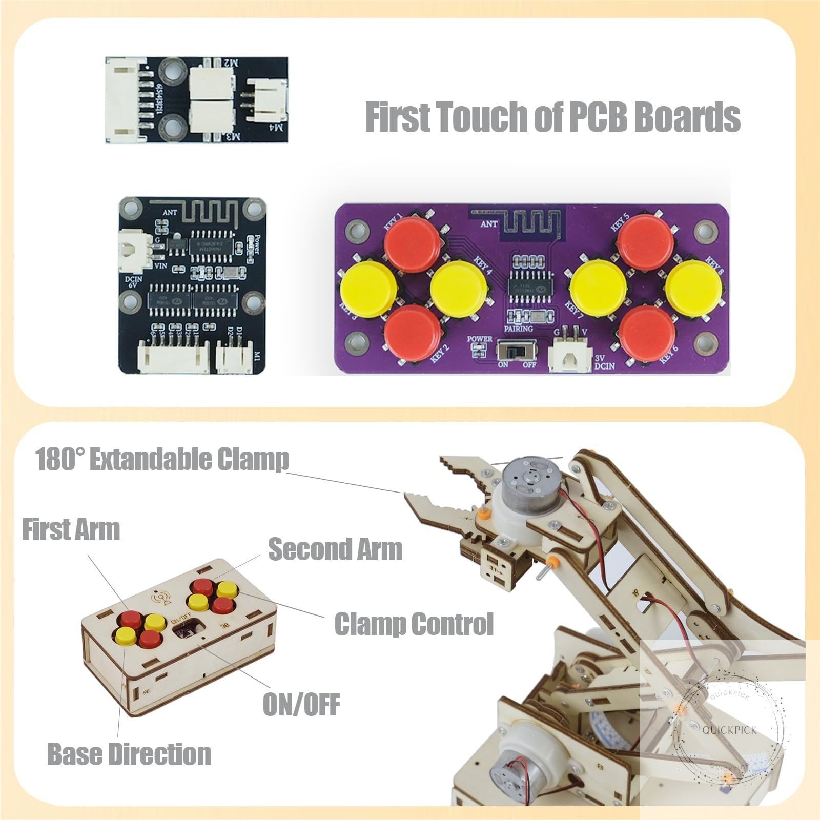 Robot Arm Kits Robotics for Kids Ages 8-12-14-16 Teens Adults STEM Toys Building