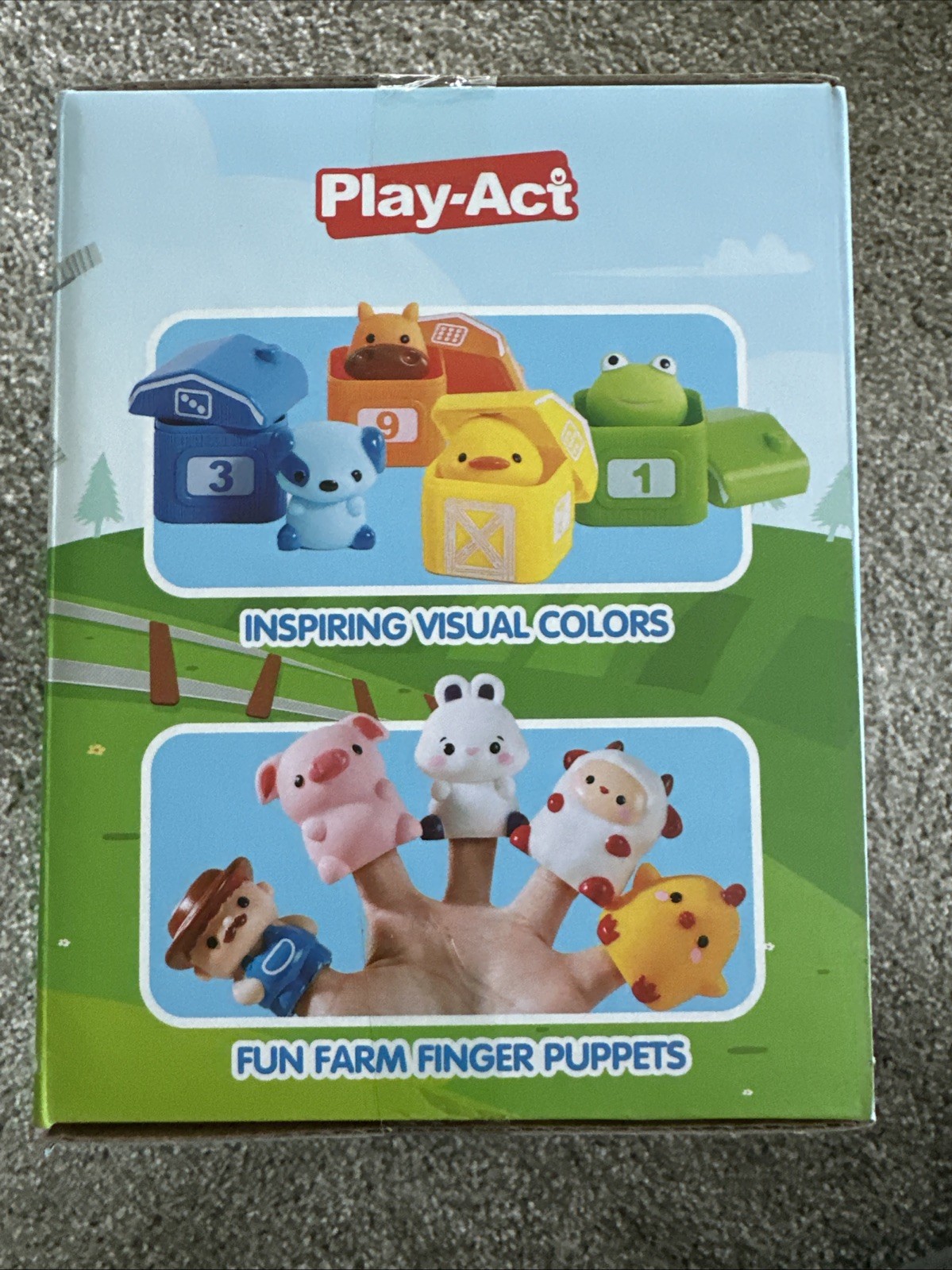 Play-Act | Farm Match & Roll | Colorful | Number Train Learning Toy 12M+