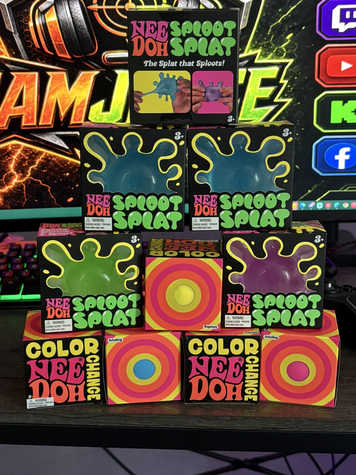 NeeDoh | Sploot Splat | Shaped Stress Toy | Schylling Nee Doh