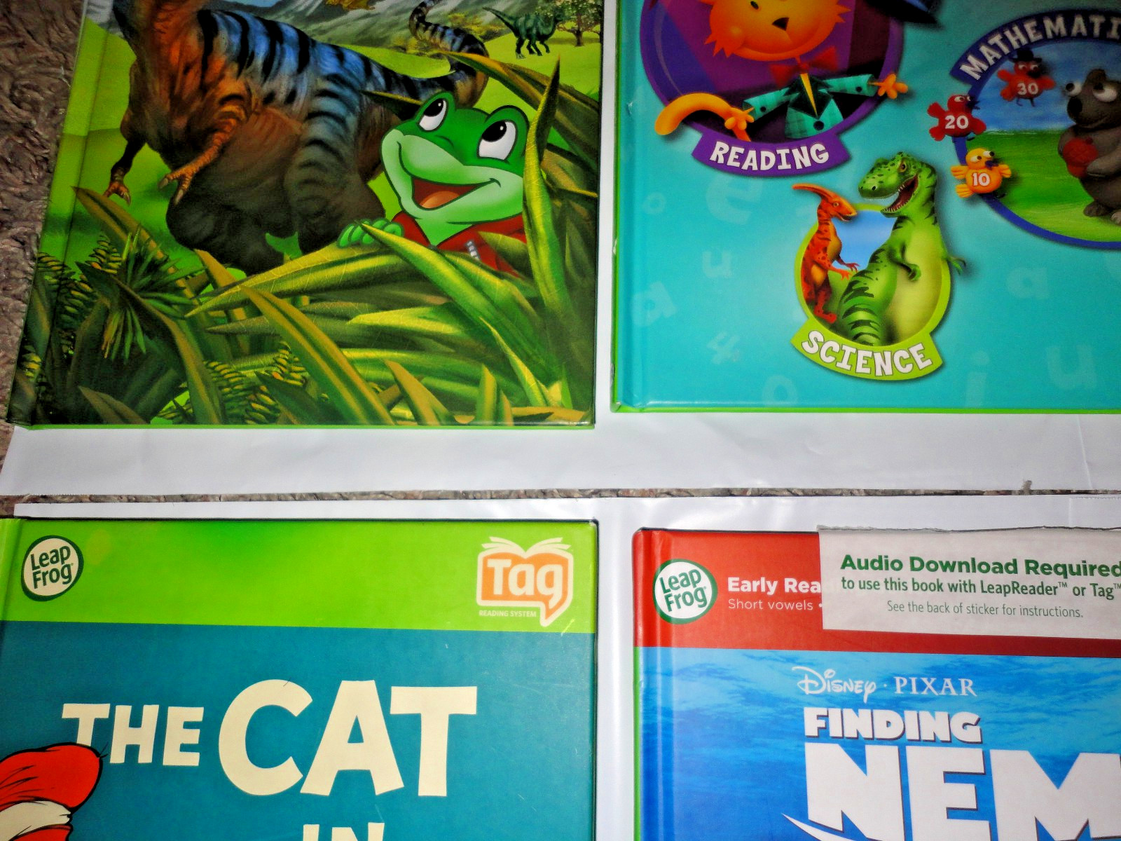 LOT Of 8 LEAPFROG LEAPREADER/TAG BOOKS~EUC | CAT IN THE HAT