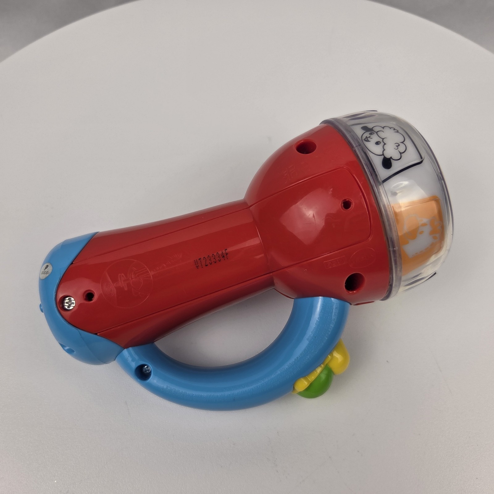 V Tech Spin and Learn Color Flashlight Toy Red Blue Educational Toy