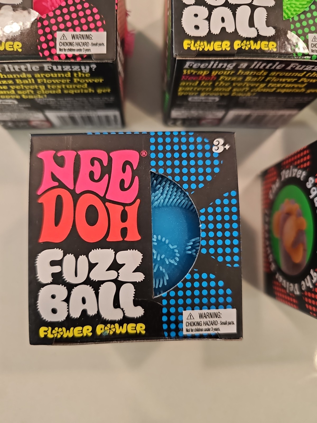 NeeDoh Fuzz Ball Flower Power! by Schylling – Lot Of All 5 Colors Factory Sealed