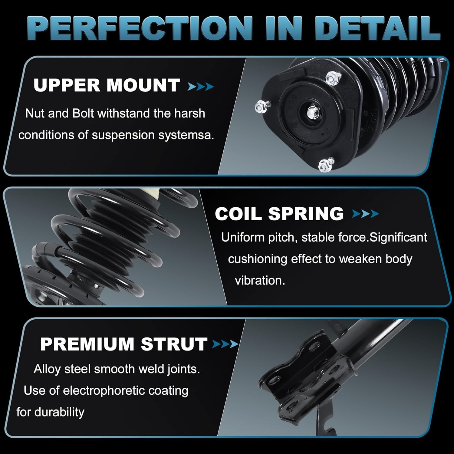 Front Struts Rear Shocks Compatible For 1993-02 Toyota Corolla Chevrolet Prizm
