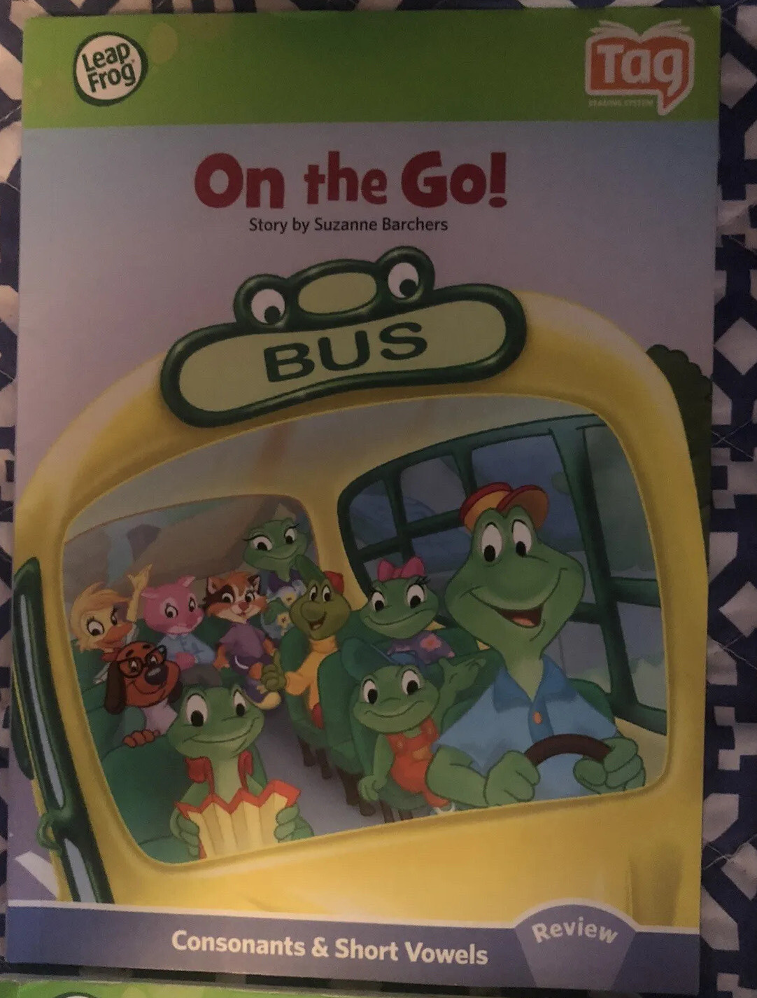 LeapFrog Book Lot TAG Leap reader 3 Books Plus Sample Book Consonants & Vowels