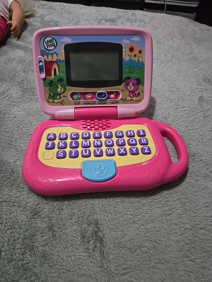 LeapFrog 2 In 1 My Own Leaptop Touch Laptop Tablet Computer For Kids Pink Tested