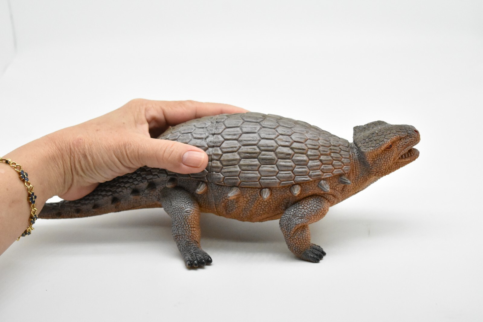 Ankylosaurus Toy, Dinosaur Model, Very Nice Plastic Replica, 12″ CWG158 BB34