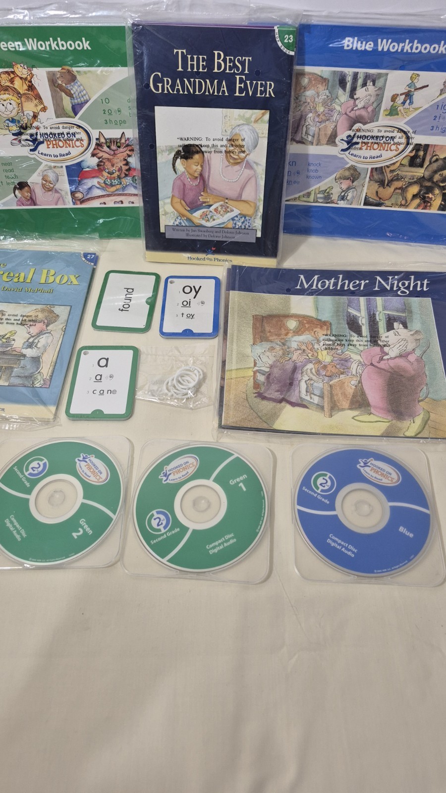 2005 Hooked On Phonics 1st Grade 2nd Grade HOP Learn to Read CDs for homeschool