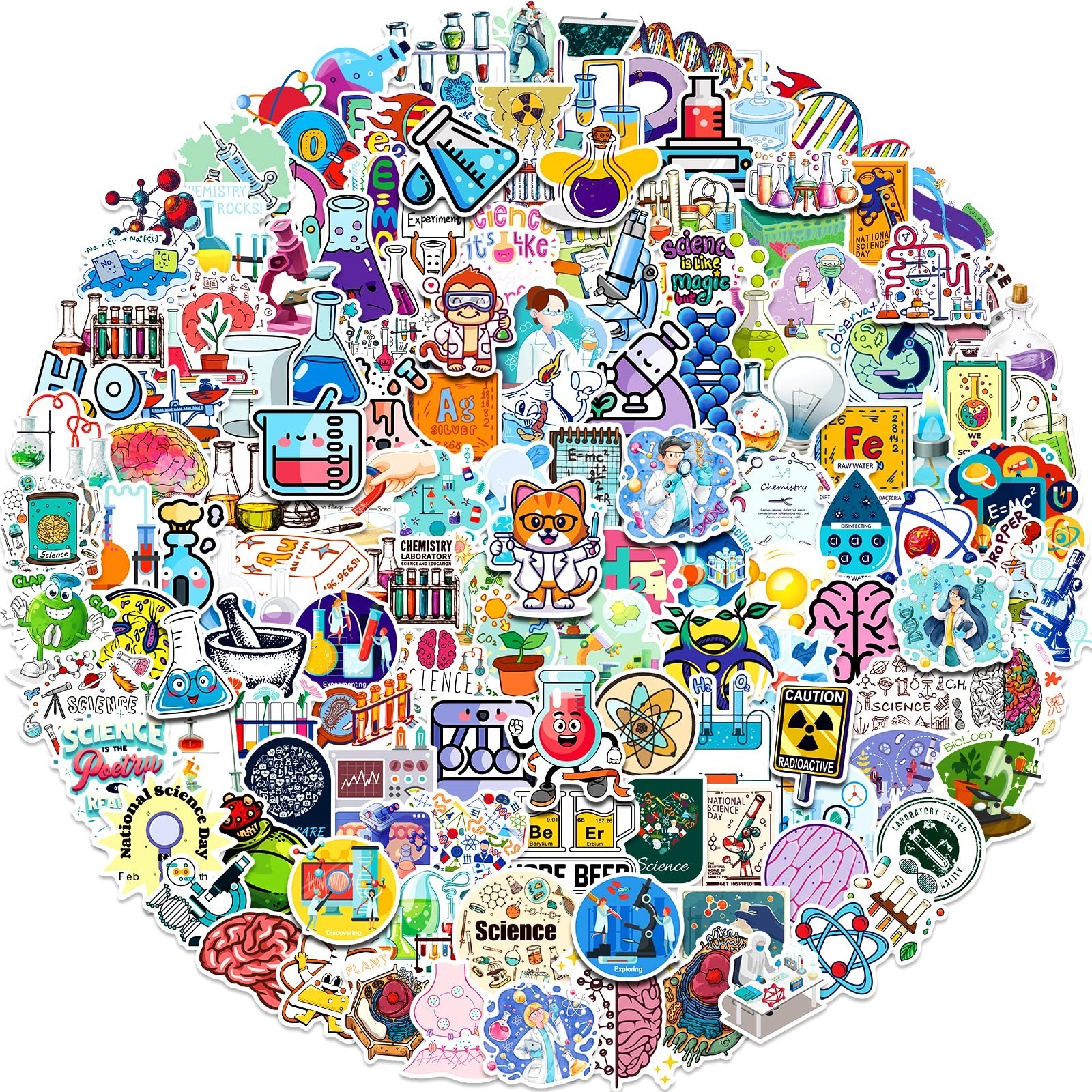 300 PCS Science Stickers, Teacher Stickers for Kids, Physics Math Experiment …