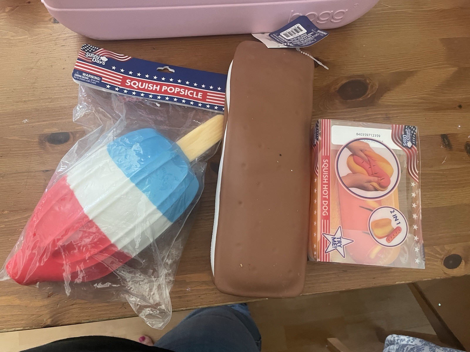 Sunny Days Squish Popsicle Hot Dog Ice Cream Sandwich Squeeze Toy