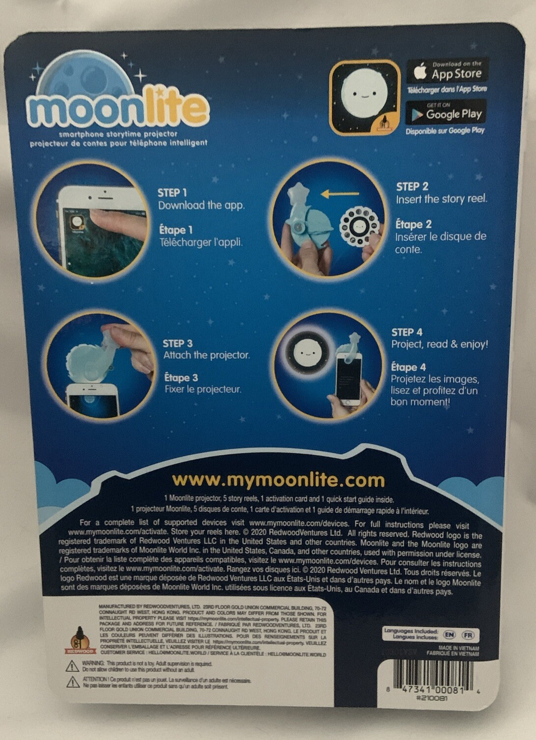 Moonlite Mini Projector with 5 Classic Fairy Tale Stories – A New Way to Read