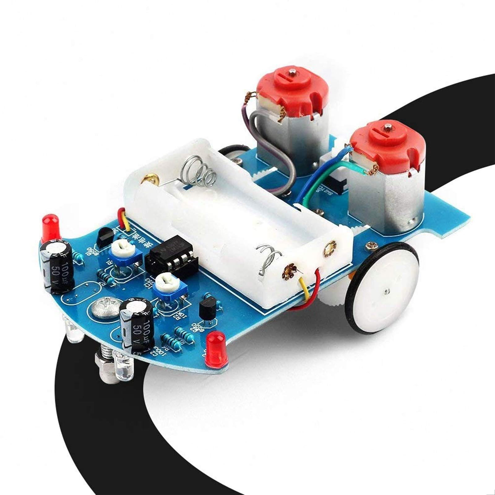 Line Following Robot Car Kit Beginners Soldering Practice STEM Educational Kit