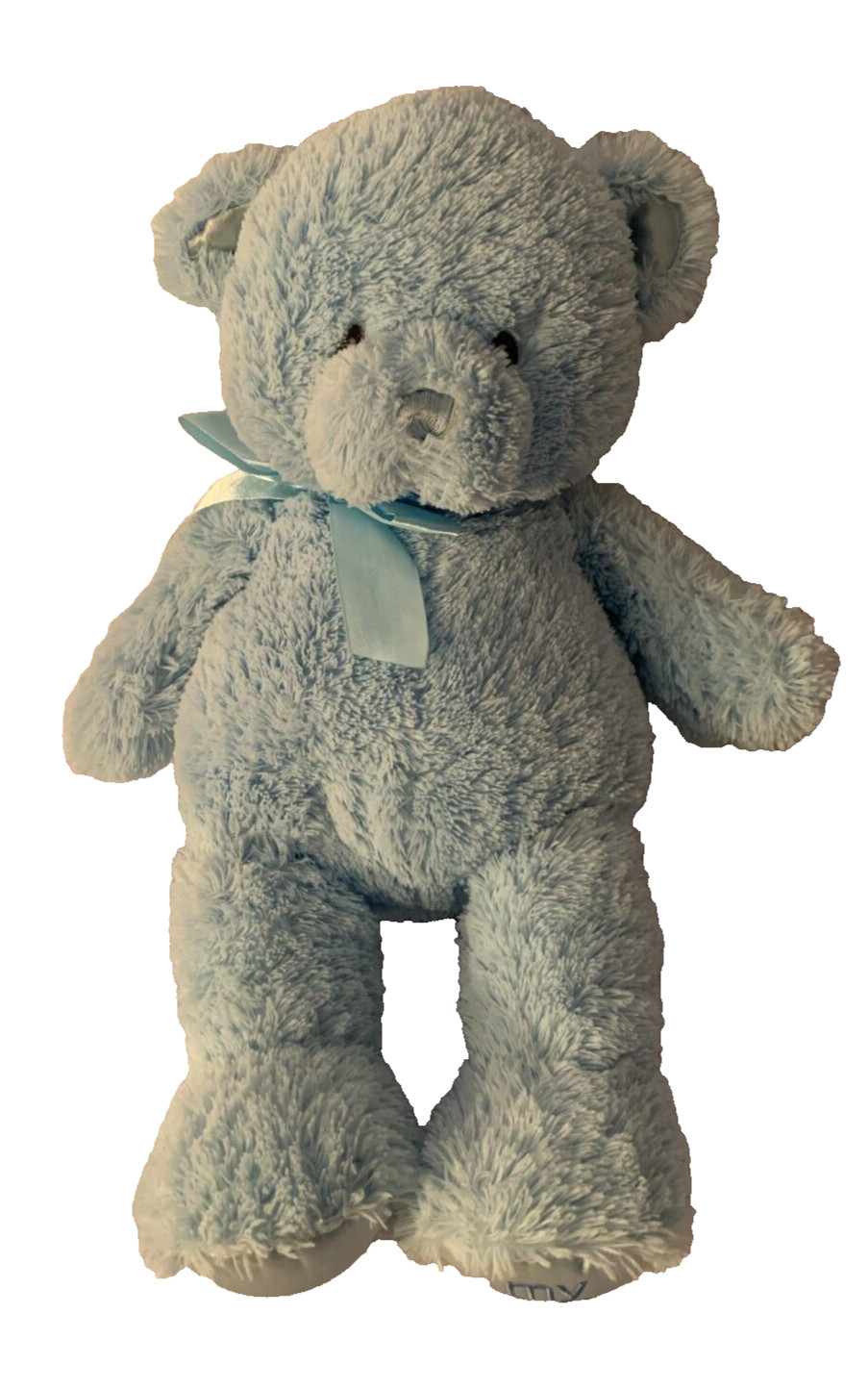 Weighted teddy bear with 3 lbs, Plush Stuffed Animal, washable buddy blue autism