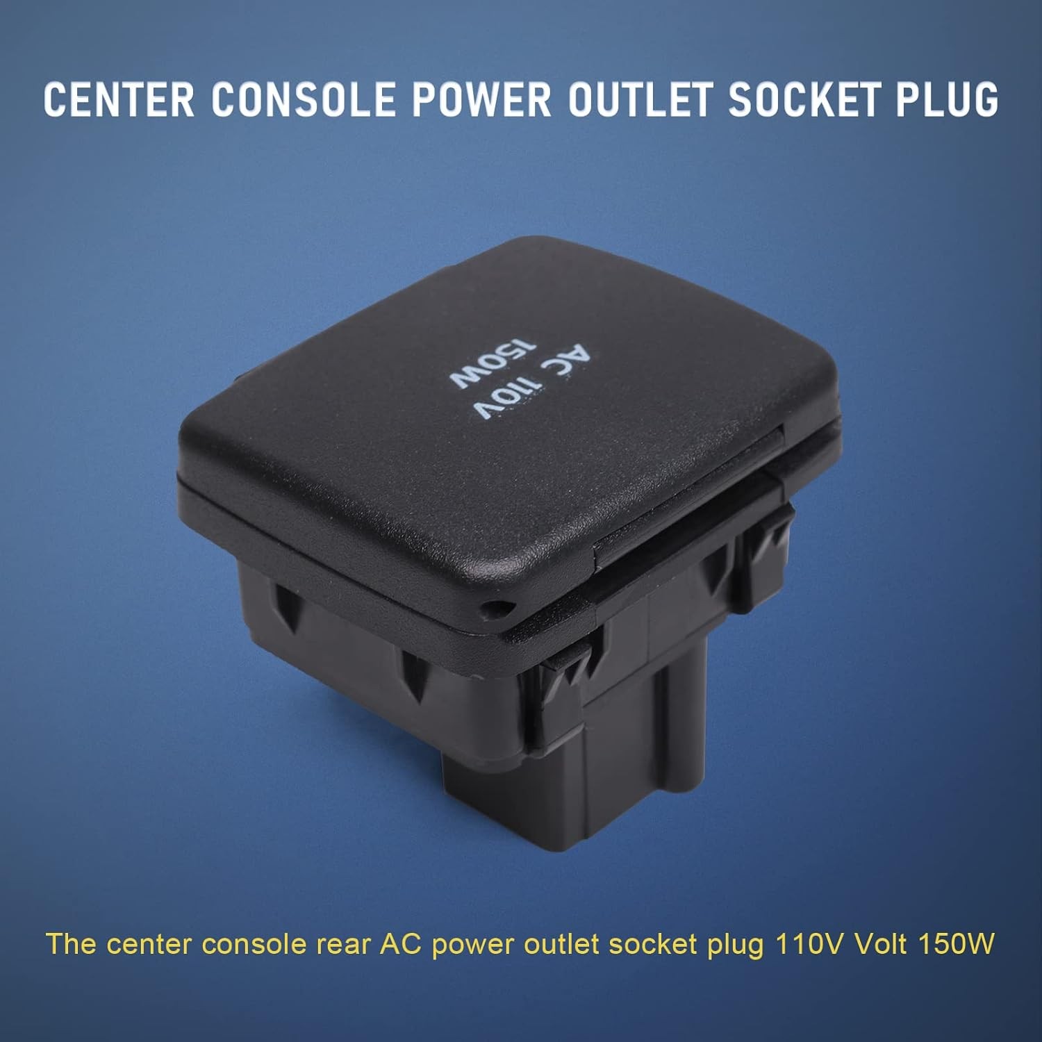 Center Console Power Outlet Socket Plug Compatible with 2011-2015 Ford Explorer