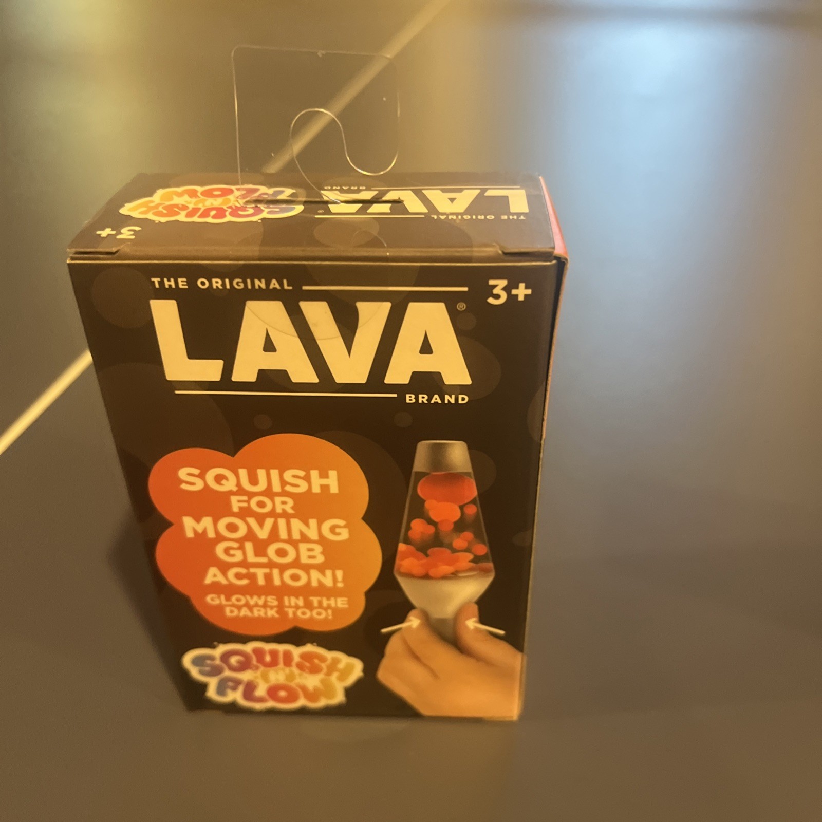 Schylling Lava Lamp Squish N Flow Squishy NeeDoh Glow In The Dark Rare New