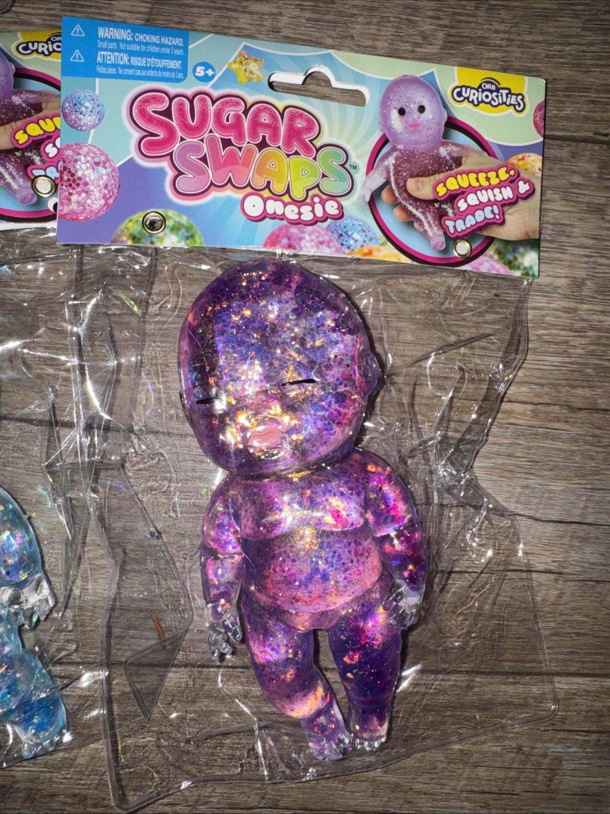 Full Set Sugar Swaps Baby Squishy 5” NEW Purple, Pink & Blue & 2 Tiny Babies