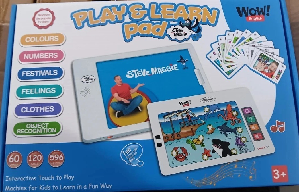 🌟🌟Wow! English Play & Learn Pad STEVE and MAGGIE interactive learning play pad