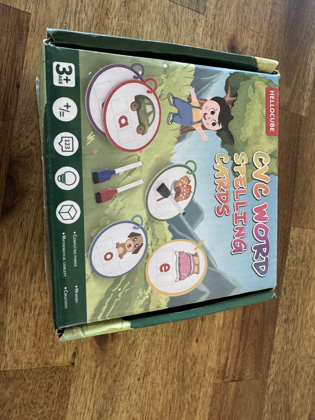 CVC Words Writing & Spelling Flash Cards Set For Kids Toddlers Learning Device