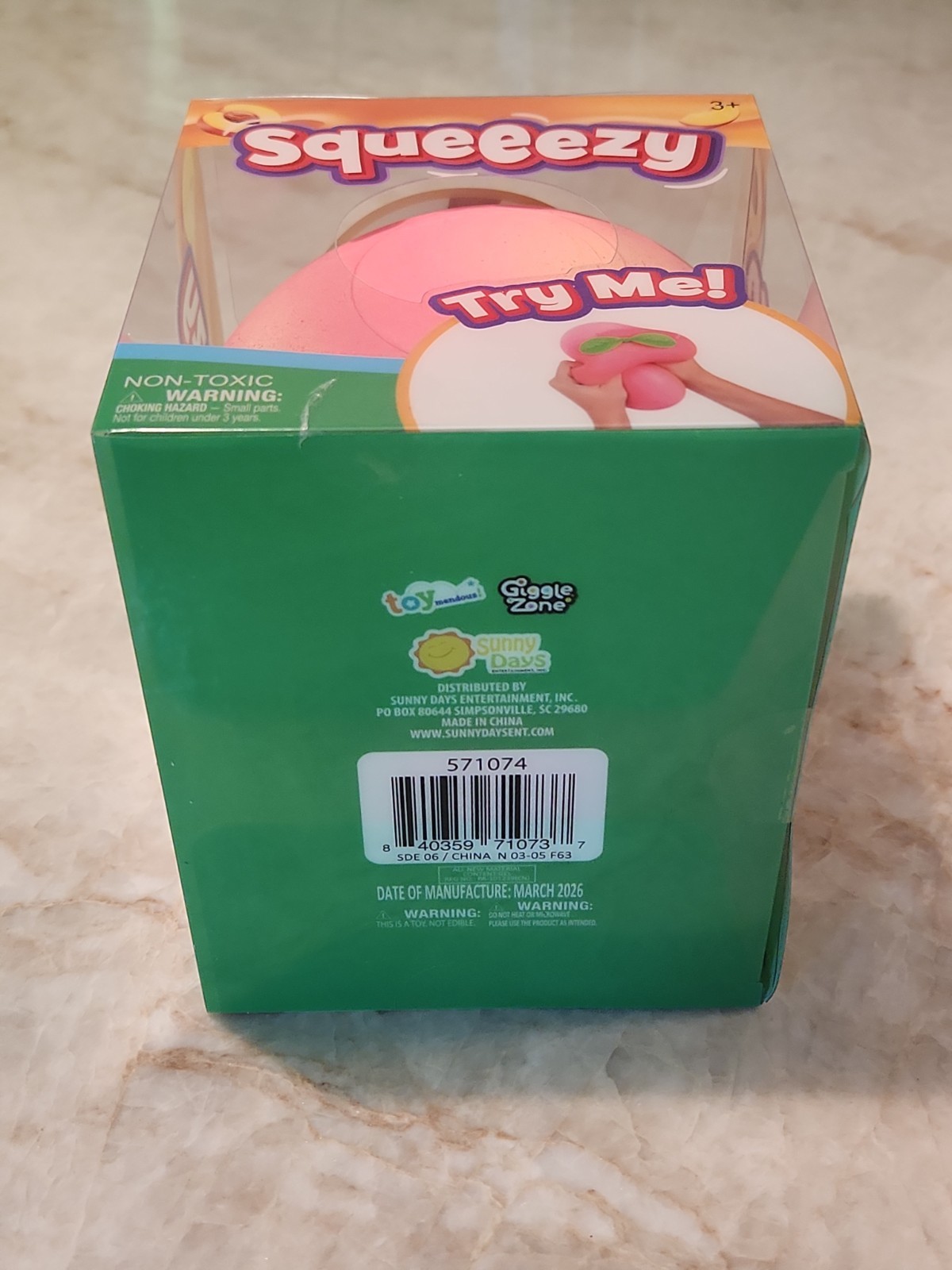 Viral Sunny Days Jumbo Squeezy Peach – Squishy Toy Sensory Fun Stress Relief 🍑
