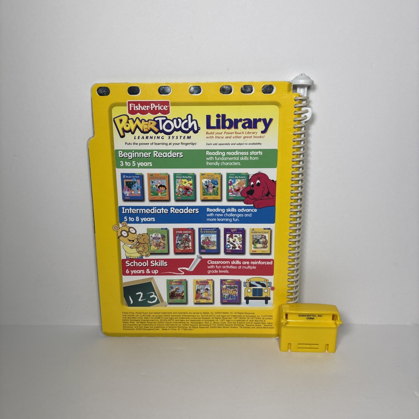 The Story Of Clifford The Big Red Dog Power Touch Book & Cartridge Tested Works!
