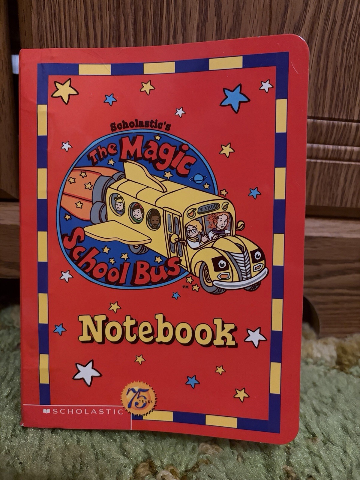 Scholastic 1995 the Magic School Bus Notebook Binder with Floating & Sinking Tab