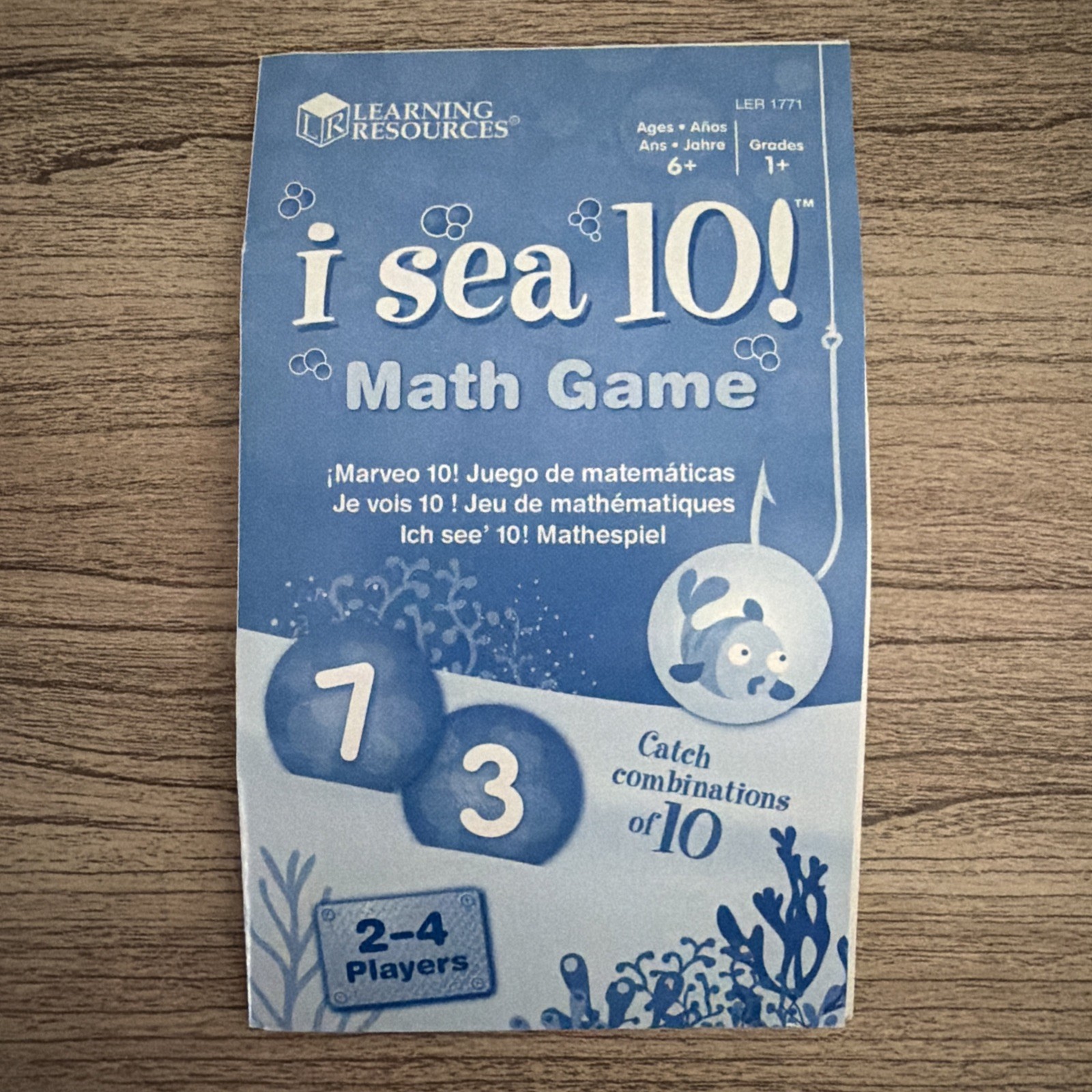 Learning Resources I Sea 10! Math Game “Catch” Combos of 10 Ages 6 Grade 1 +
