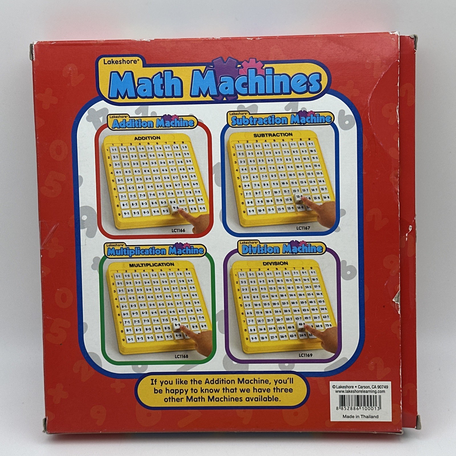 Lakeshore Addition Machine In Box Math Educational Tool Push Button Home School