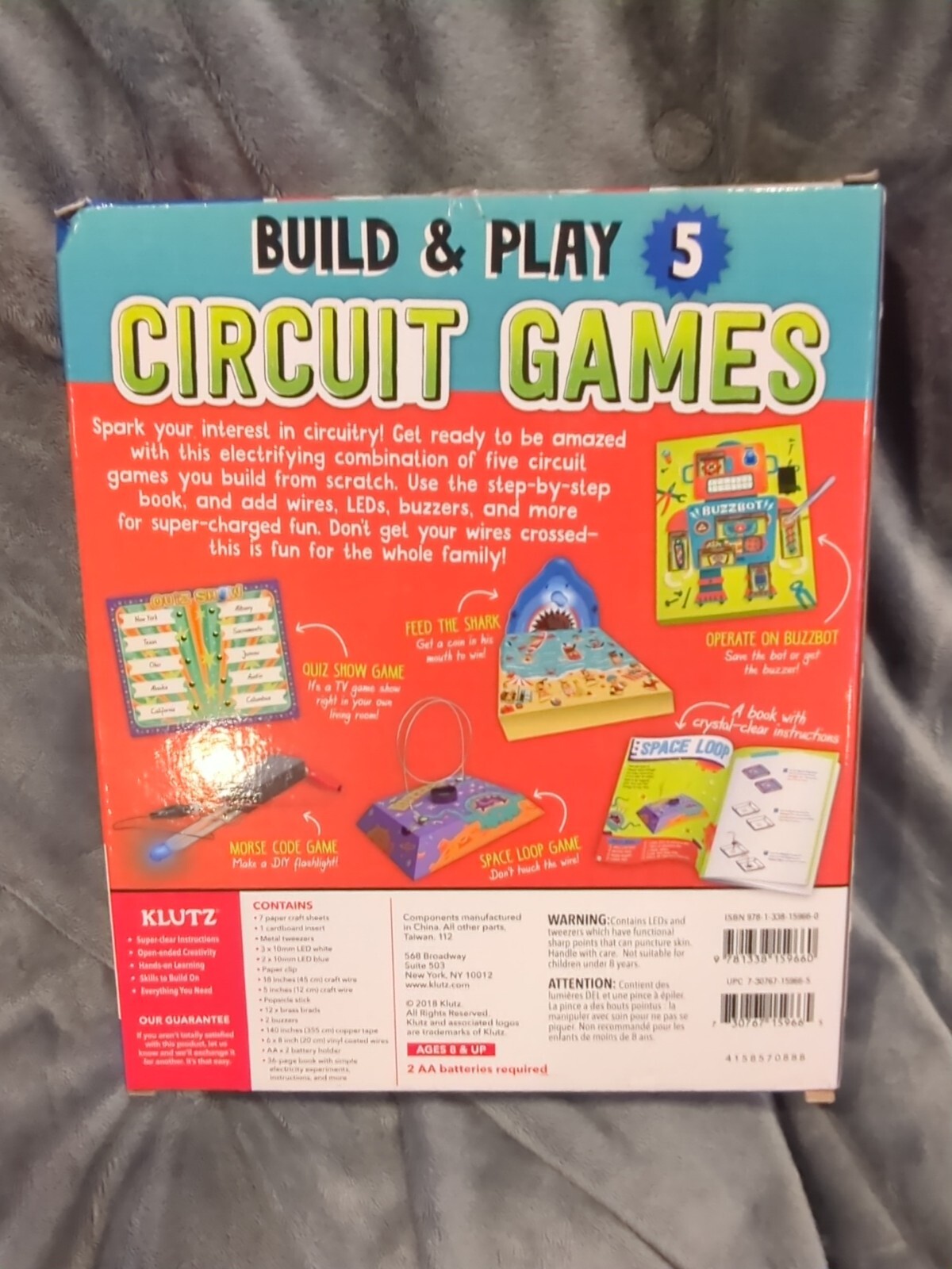 Klutz Maker Club CIRCUIT GAMES Build And Play 5 Games BRAND NEW!!! (I)