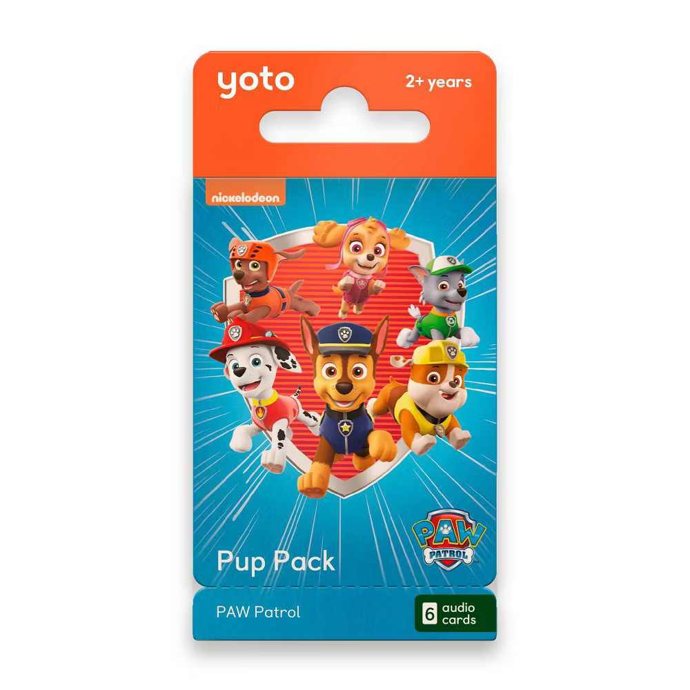 Yoto PAW Patrol Pup Pack Audio Card Collection (6 Card Pack)