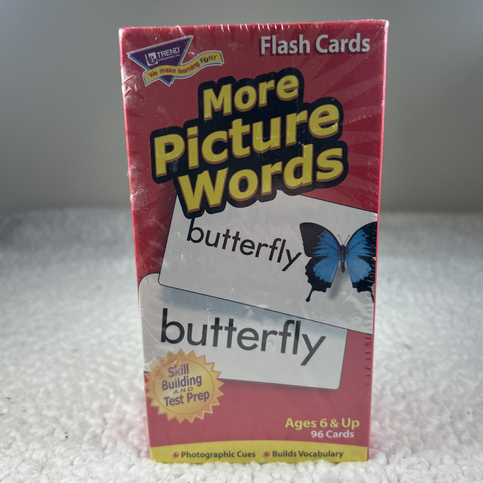 Trend Enterprises: More Picture Words Skill Drill Flash Cards 96 Cards Included
