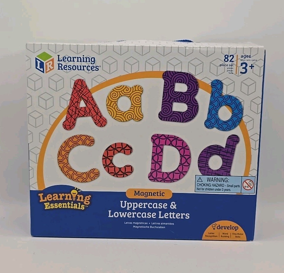 Learning Resources Magnetic Uppercase & Lowercase Letters 3+ Learning Essentials