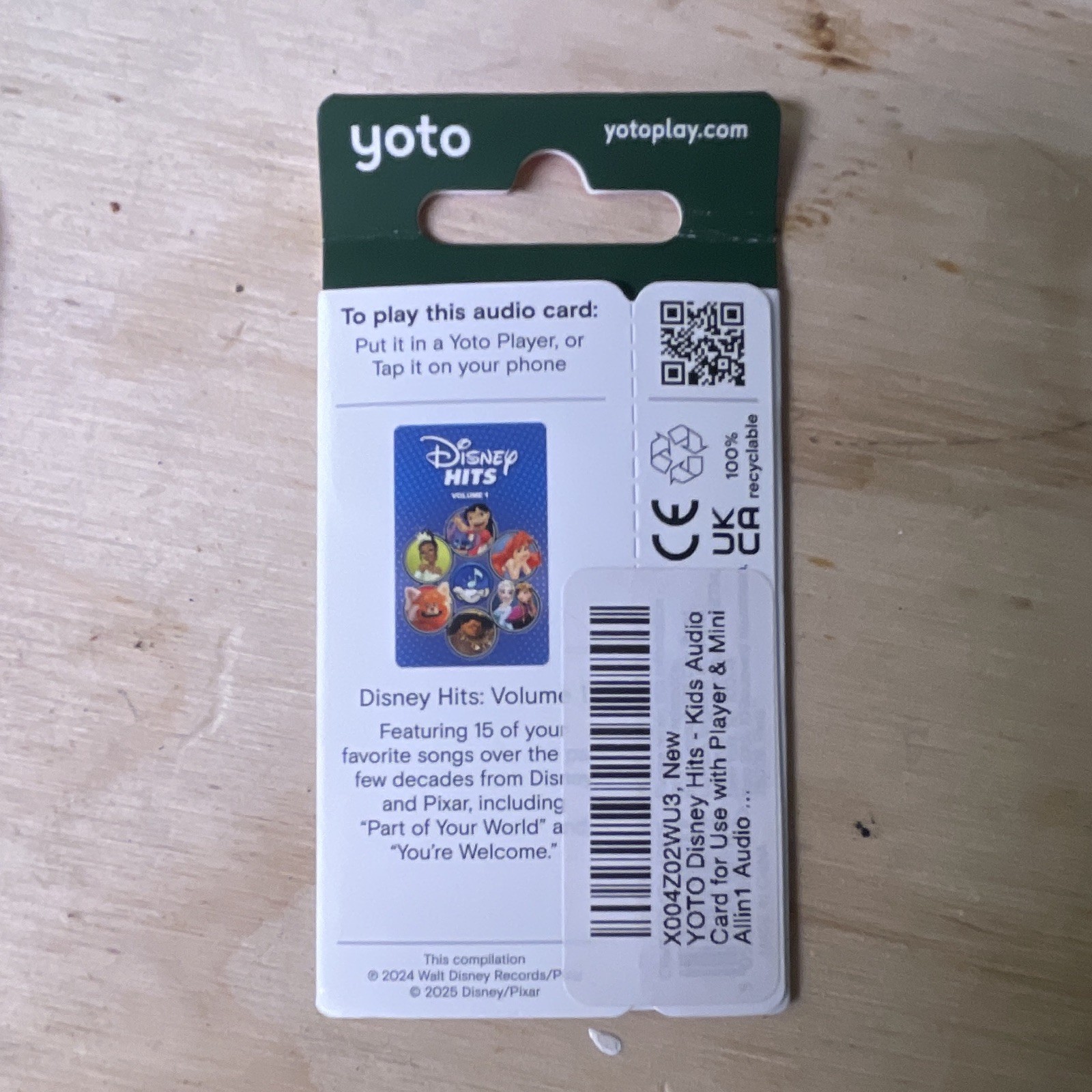 Yoto Disney Hits Volume 1 Audio Card for Yoto Platform, All Ages (2024)