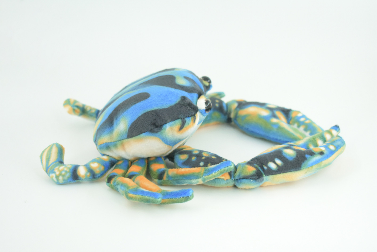 Blue Crab Plush Toy, Realistic Soft Stuffed Crab Toy, 10 Inches F4357 B197