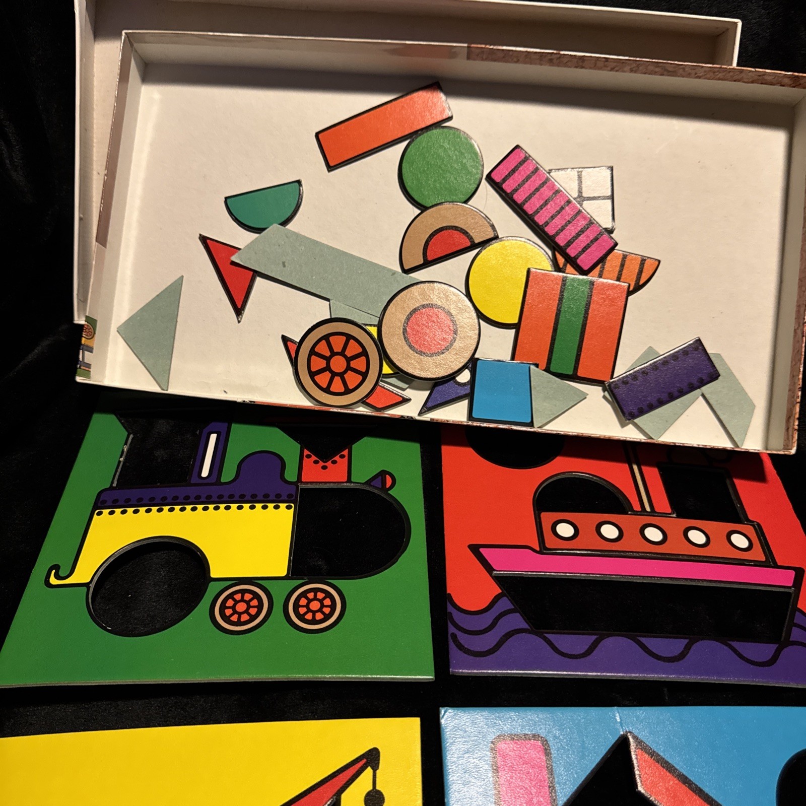 Vintage 1970s Spin-A-Shape Puzzle Shapes Learning Game Spain by Diset #8600