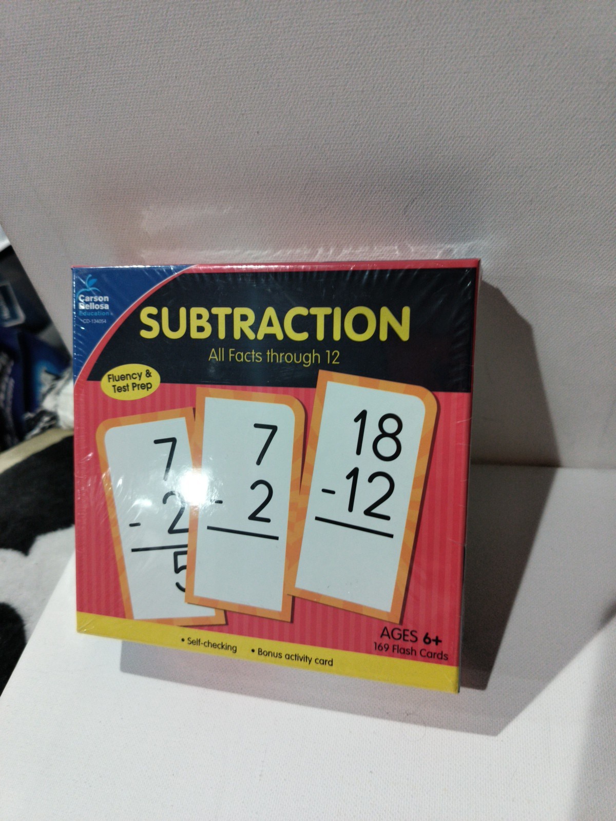 Carson-Dellosa Subtraction All Facts through 12 Flash Cards – Brand New Sealed